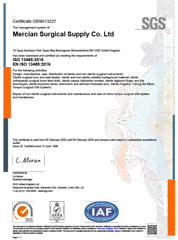 ISO 13485:2016 --- Caduca el 5 de febrero de 2028