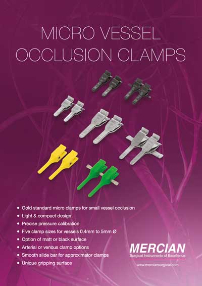 Pinzas para la oclusión de microvasos